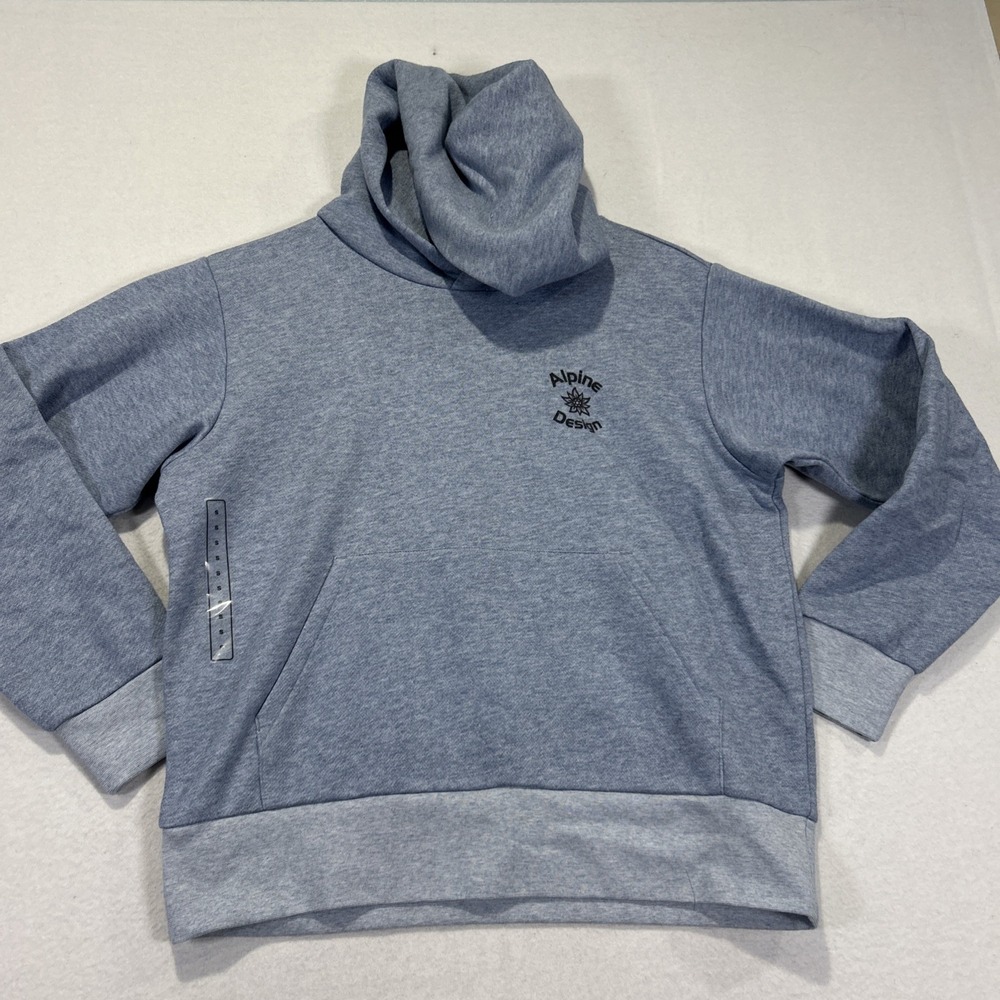 Alpine Design Womens Hike Hoodie Blue Small Pullover Long Sleeve ADW24600H